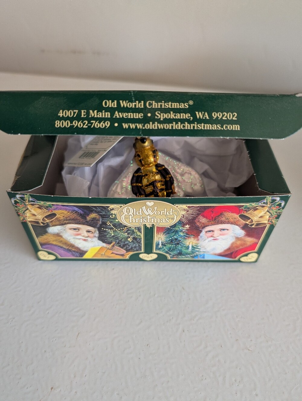 NWT Old World Christmas Honey Bee Ornament